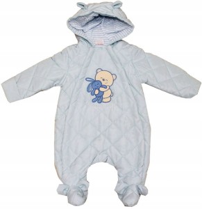 Kombinezon niemowlęcy - niebieski Teddy roz. 62