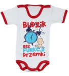 Body dla niemowlaka z nadrukiem - budzik...