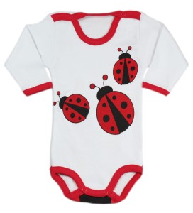 Body z nadrukiem długi rękaw niemowlęce - biedronka
