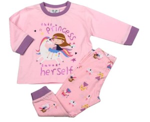 Piżama dziewczęca - księżniczka na jednorożcu 