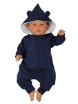 Kombinezon niemowlęcy dresowy - granatowy 