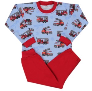 Piżamka do przedszkola z długim rękawem - STRAŻ POŻARNA