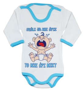 Body długi rękaw z napisem - Jeśli ja nie śpię... 