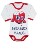 Body z nadrukiem - Serduszko mamusi 