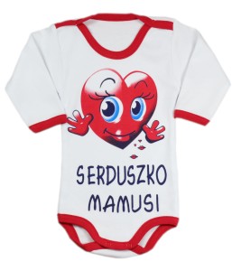 Body z nadrukiem - Serduszko mamusi 