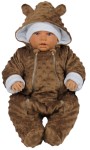 Kombinezon ocieplany Minky - kolor brązowy 