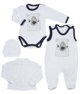 Wyprawka do szpitala 4 częściowa - Biały Miś 