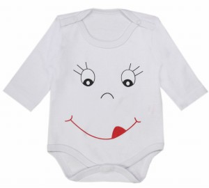 Body z długim rękawem białe - Buzia