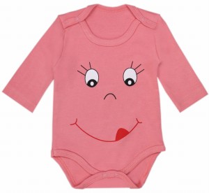 Body z długim rękawem różowe - Buzia 