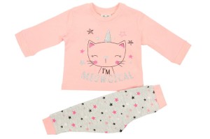 Piżamka dziewczęca - miauczący kotek 