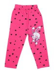 Legginsy dla dziewczynki różowe - króliczek