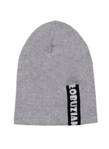 Czapeczka chłopięca szara - ŁOBUZIAK