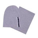 Komplet czapka + komin szara - Łobuziara