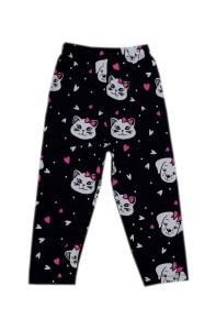 Legginsy getry dziecięce czarne - kotki