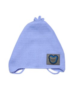 Czapeczka wiązana niemowlęca - Błękitna
