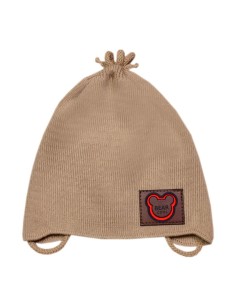 Czapka wiosenna wiązana niemowlęca - Beżowa
