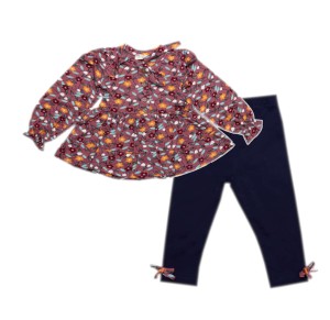 Komplet tunika + legginsy - Kwiaty 