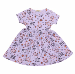 Sukienka dla dziewczynki bawełna 100%  -fioletowa