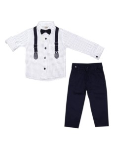 Elegancki komplet wizytowy dla chłopca - Granat