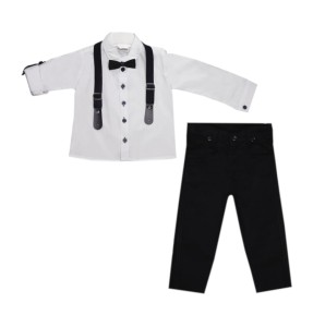 Komplet elegancki chłopięcy - biały