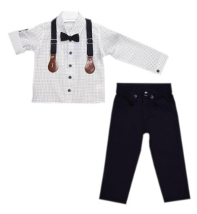 Elegancki komplet wizytowy dla chłopca - wzorek