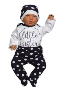 Komplet wyprawkowy 3 częściowy - Little sister 