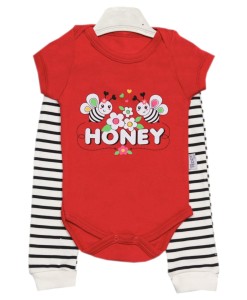 Komplet dla niemowlaka body + spodnie - HONEY