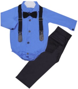 Komplet elegancki chłopięcy - niebieski