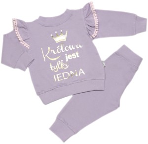 Komplet dresowy Królowa - fioletowy