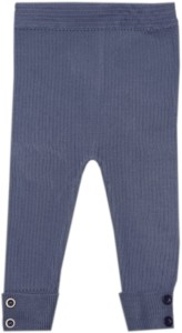 Leginsy dziewczęce akrylowe prążki - niebieskie