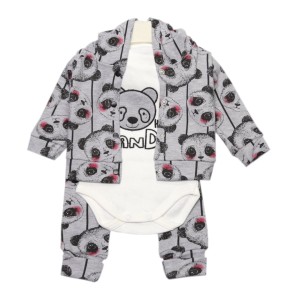 Komplet DRESOWY bluza body spodnie - PANDA