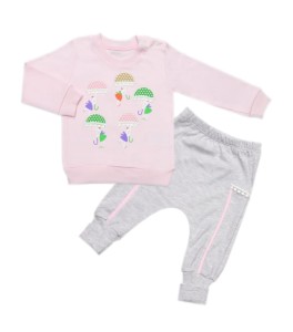 Dresik bawełniany dla niemowlaka - PARASOLKA