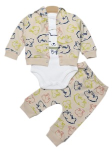 Dres niemowlęcy 3 częściowy - Misie