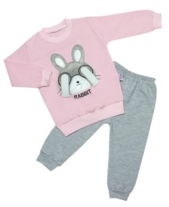 Dres 2 częściowy różowy 74-92 - Rabbit