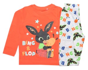 Piżama chłopięca 92-116 cm pomarańczowa - BING