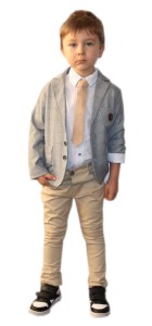 Garnitur dla chłopca 92-134 cm - Kratka