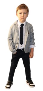 Garnitur dla chłopca 92-134 cm - Krata