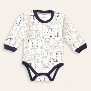 Body niemowlęce z długim rękawem 56-86 - Kotki 