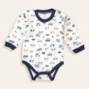 Body niemowlęce długi rękawem 56-86 - Autka