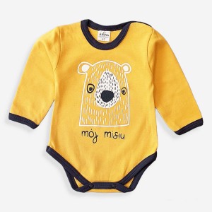 Body długi rękaw z nadrukiem 56-86 - Mój Misiu
