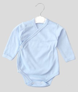 Body kopertowe dla noworodka 56-68 - Niebieskie