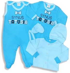 Wyprawka 5 części do szpitala 56-62 cm - Synuś Tatusia