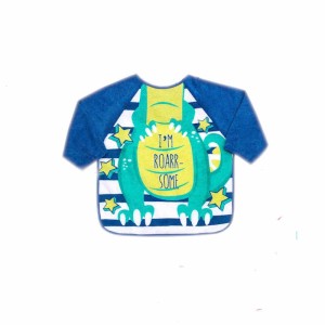 Śliniak fartuszek niemowlęcy dla chłopca - dinozaur