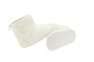 Buciki niemowlęce za kostkę miękkie - białe