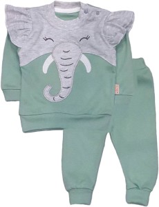 Komplet dresowy 74-92cm zielony - Słonik