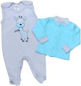 Komplet kaftan i śpioch 56-68 cm - Mała Żyrafka