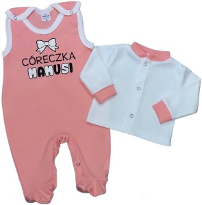 Komplet śpioch z kaftanem 56-62cm - Córeczka Mamusi