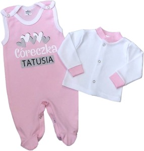 Komplet wyprawka śpioch z kaftanem 56-62cm - Córeczka Tatusia