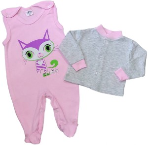 Wyprawka Kaftan z śpiochami 56-62 cm - Kotek