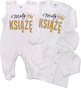 Wyprawka niemowlęca 5 częściowa 56-62 - MAŁY KSIĄŻĘ